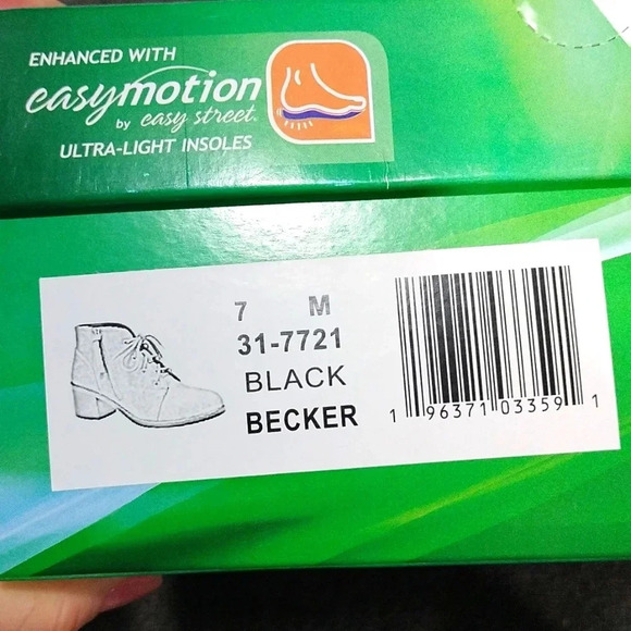 Easy Street Becker Ankle Women's Boots Size 7 M Black - Picture 6 of 6